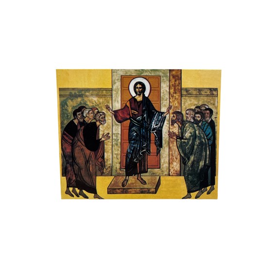 Recordatorio Icono CRISTO APARECIDO 11,5x9,4cm.