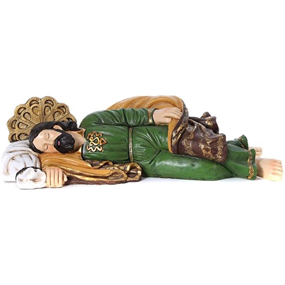 Estatua de San José durmiendo 19,5 cm, de resina.