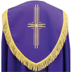 Capa pluvial de poliéster en los cuatro colores litúrgicos morado - 1