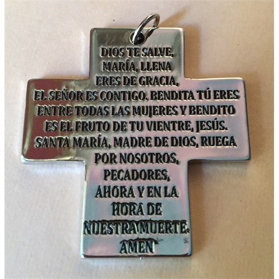 Cruz  Padre Nuestro y Ave María de bolsillo.