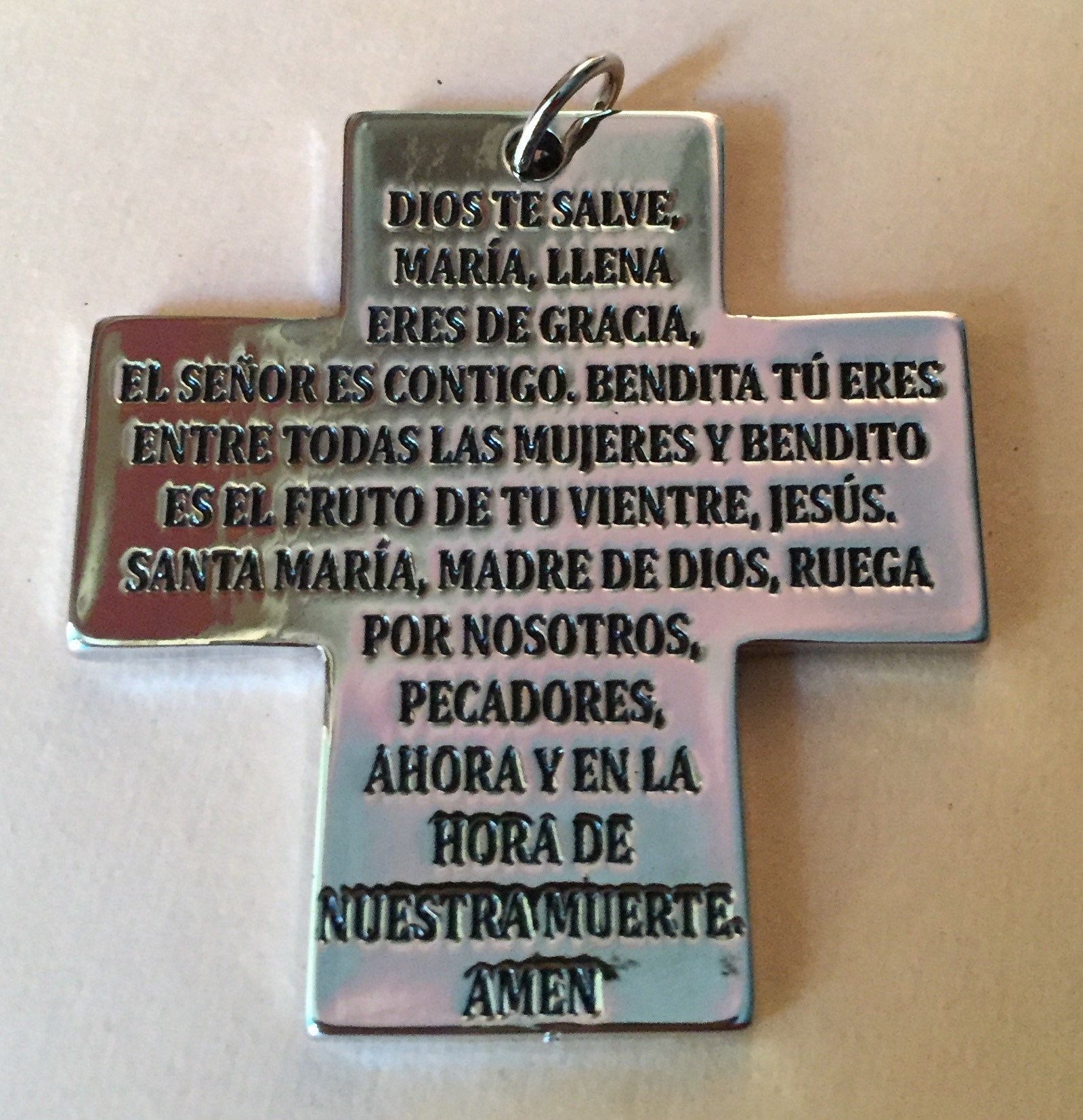 Cruz Padre Nuestro y Ave María de bolsillo.