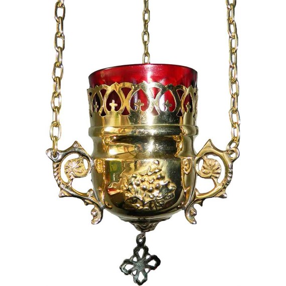 Lámpara del Santísimo para colgar dorado