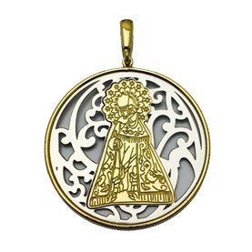 Medalla Virgen De Los Desamparados Plata De Ley®. 40mm