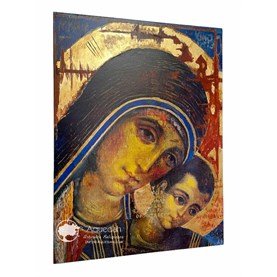 Icono Virgen del Camino Pan de Oro