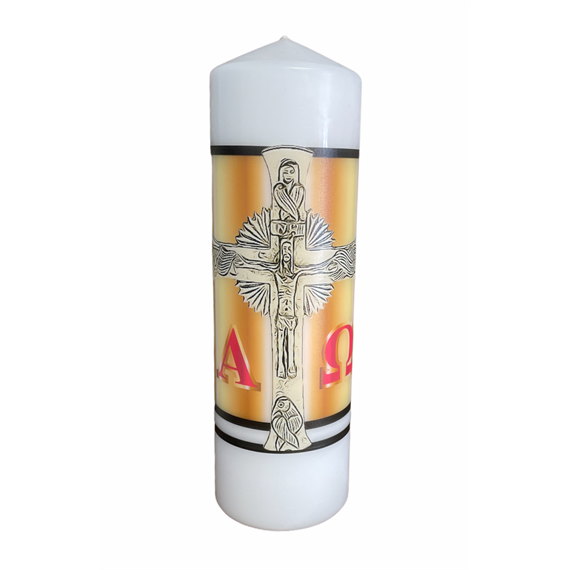 Cirio altar Cruz Gloriosa Dorado