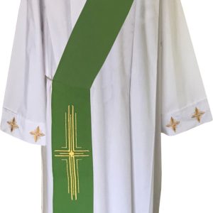 Estola para diácono con Bordado de Cruz dorada