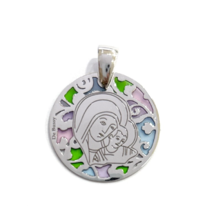 Medalla Virgen del Camino 25mm Esmalte PL/CH®. 25mm