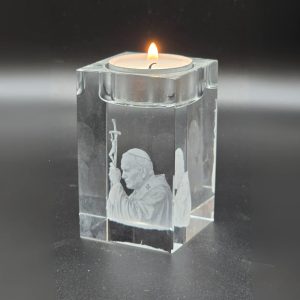 Portavelas de cristal