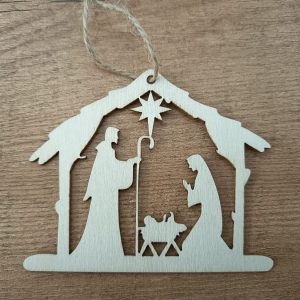 Colgante Pesebre Madera