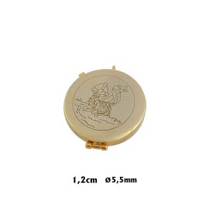 Portaviatico Dorado Cordero Grabado