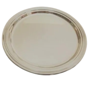 Plato Cirio redondo dorado
