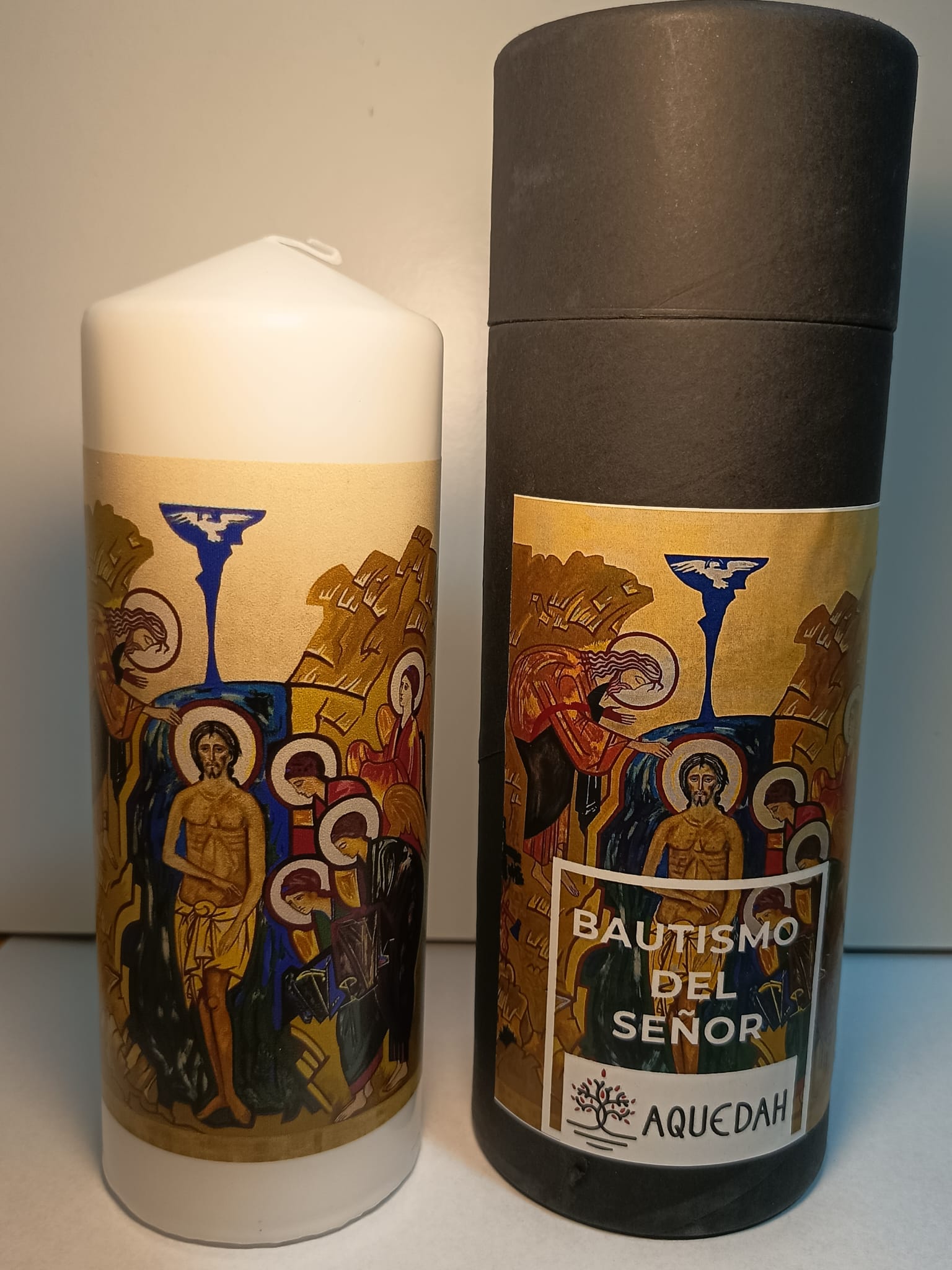 Vela Laudes o Bautizo con Icono 7x20cm - Imagen 12
